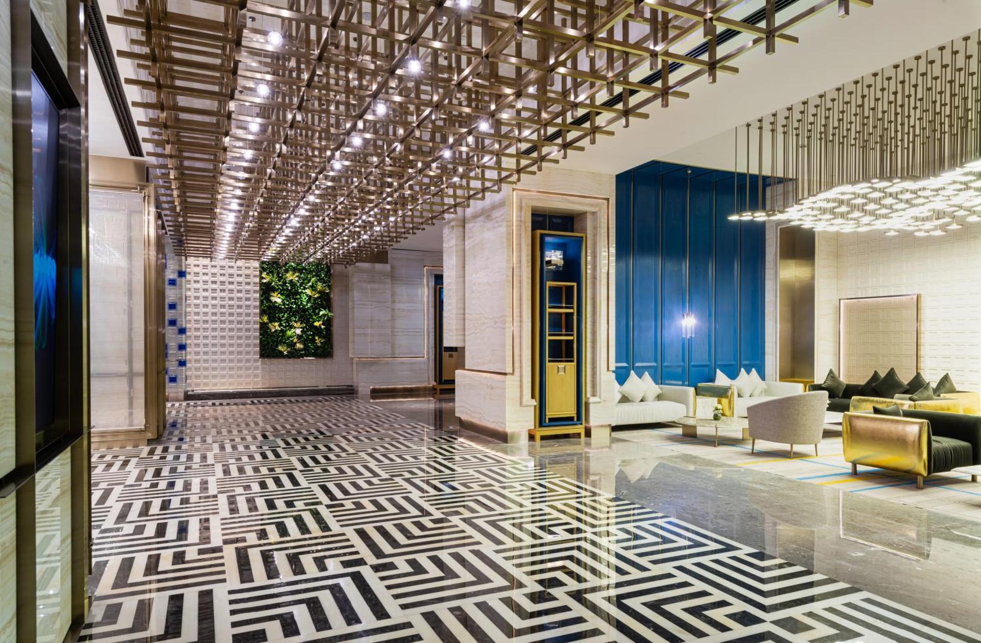 Narcissus The Royal Hotel Rijád Exteriér fotografie The lobby of the hotel